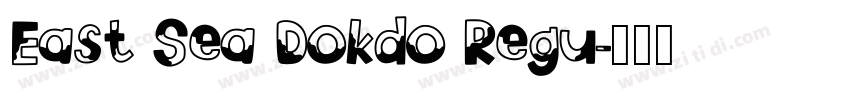 East Sea Dokdo Regu字体转换
